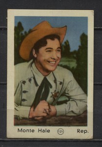 Monte Hale Vintage Movie Film Star Trading Card No. 121