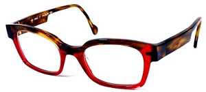 ANNE ET VALENTIN “D-GREE” 1325 France Brown Tortoise/Ruby Red Eyeglasses Frame - Picture 1 of 11