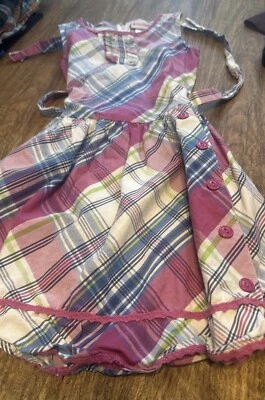 Vestido de fiesta a cuadros American Girl talla 7 Foto 1 de 4