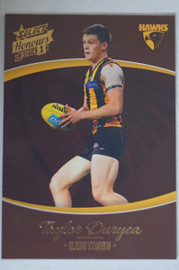 Hawthorn Hawks AFL Football Select Honours Series 1 Football Card Taylor Duryea