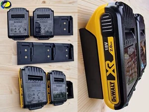 For DEWALT TRIPLE BATTERY WALL SHELF MOUNT - Shed, Van or Workshop - Picture 1 of 4