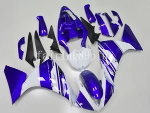 White Blue ABS Plastic Injection Fairing Kit Fit for YZF R1 2012 2013 2014 - Picture 1 of 7