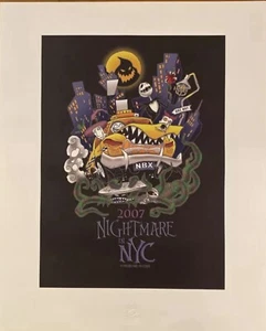 NBC in New York Poster Art of Disney New Retired from 2007 Nightmare Before Xmas - Picture 1 of 3