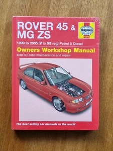 Rover 45 & MG ZS Hardback (Petrol & Dsl) 1999-2005 Haynes Owners Workshop Manual - Picture 1 of 4