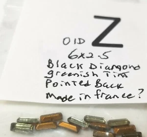 12 Vtg 6x2mm Baguette Swarovski Czech Flat & Pointed Back Rhinestone Repair 4005 - Picture 1 of 40