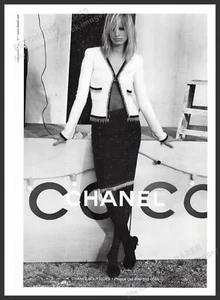 Chanel Karolina Kurkova 2000s Print Advertisement 2002 Black & White Legs Coco - Picture 1 of 1