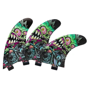 3DFins - Rider (fits FCS1 base) - Medium - Thruster - Surfboard Fins - New - Picture 1 of 5