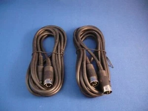 2 (ZWEI !!!) MIDI-Kabel 2 x 2,5m, Farbe: schwarz # Neuware !!! - Bild 1 von 1