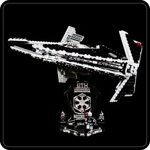 Display stand 3D angled +slots for Lego 9500 Sith Interceptor (Star Wars) - Picture 1 of 12