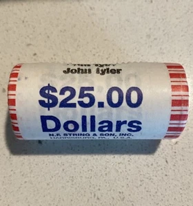 2009 D John Tyler Golden Dollar $25 Mint Roll US Mint Unopened - Picture 1 of 2