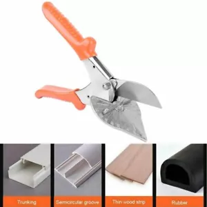 Tijeras de inglete 45°-135° Cortador de ángulo yunque para plástico goma madera PVC - Imagen 1 de 12