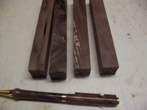 4 figuras bolígrafo en blanco de nogal giro de madera #260 - Imagen 1 de 1