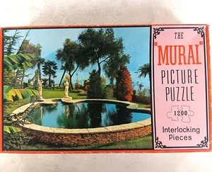 Italian Fish Pond The Mural Picture Puzzle 1200 Interlocking Pieces USA - Picture 1 of 3
