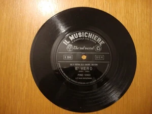 PINO VINCI - E' VERO - 45 Runden FLEXI DISCO *IL MUSICHIERE* Nr. 20049 - Bild 1 von 1