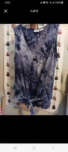 Gray Tye Dye Top, M - Picture 1 of 5