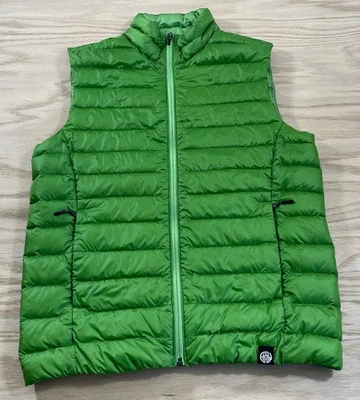 Men’s REI Down Insulated Lightweight Puffer Full Zip Vest Adult Medium Green - Image 1 of 4