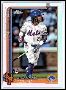 2025 Topps Chrome Luisangel Acuna Refractor RC #56 Mets - Bild 1 von 10