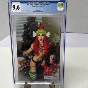 RED SONJA HOLIDAY SPECIAL #1 RARE VIRGIN COSPLAY VARIANT 2021 CGC 9.6 A0 - Picture 1 of 8