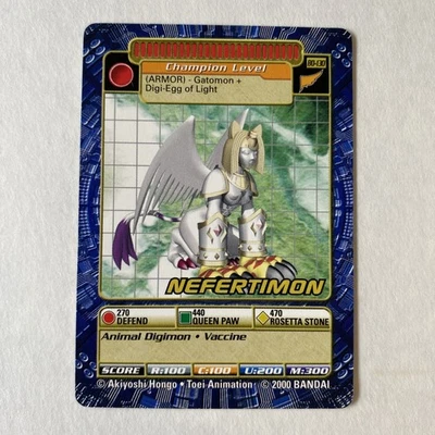 Digimon Digi Battle Nefertimon Bo-130 Series 3 Bandai 2000 Non Foil NM/LP - Image 1 of 4