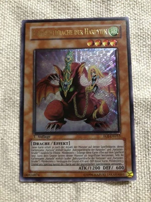 Yugioh Harpie's Pet Baby Dragon German Version Ultimate Rare EOJ-DE013 1st Ed - Image 1 of 4