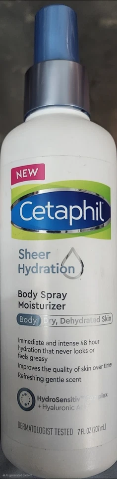 Cetaphil Sheer Hydration Body Moisturizer Spray - 7oz. - Image 1 of 1