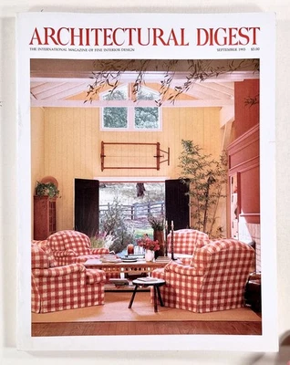 1993 Sep ARCHITECTURAL DIGEST Sonoma Country Style SEATTLE LAKEFRONT HOUSE more - Image 1 of 4