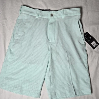 Nuevos Pantalones Cortos Walter Hagen Perfect 11 Golf 10" Verde Seersucker Talla 30 Nuevos con Etiquetas Foto 1 de 4