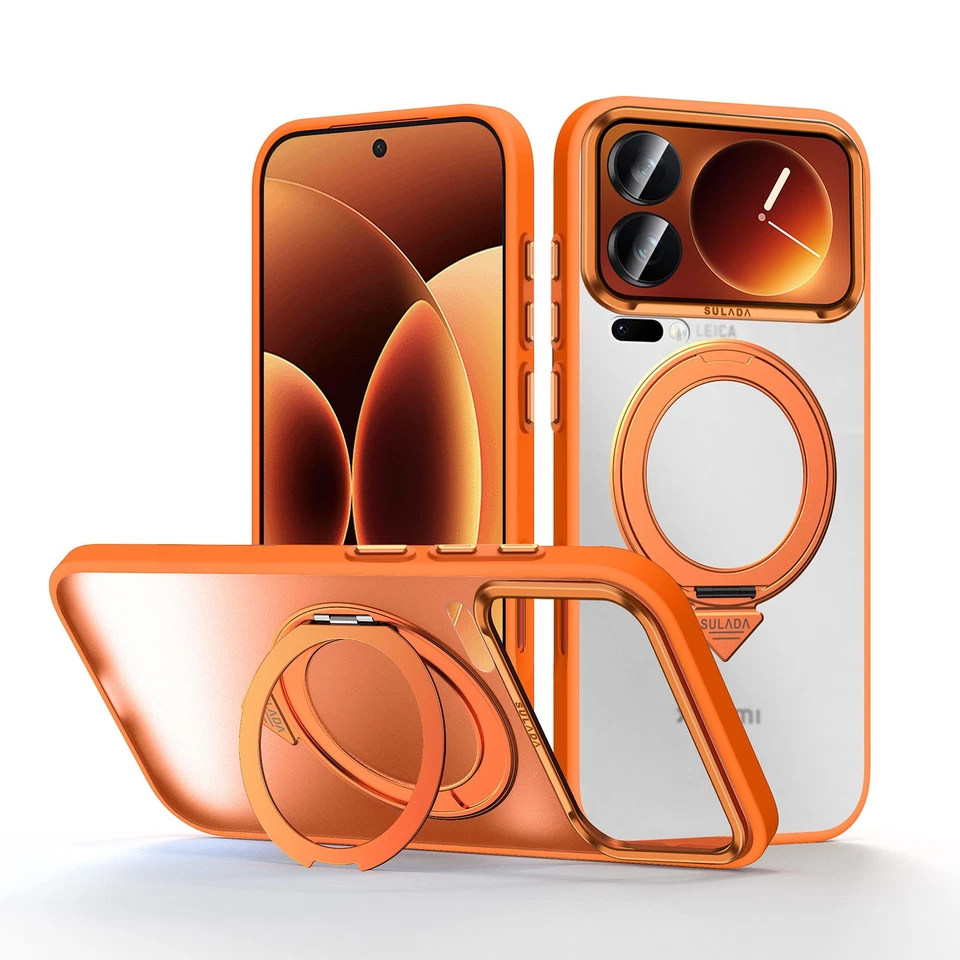 For Xiaomi 17 Pro Max Luxury Phone Case Ring Holder Kickstand Clear Cover - Image 1 of 4