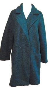 WORTHINGTON DAMEN GRÜN POLYESTER KUNST PERSISCHES LAMMFELL MANTEL HERBST JACKE ~ L/XL - Bild 1 von 12