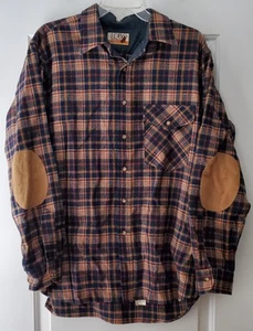 Pendleton Lobo Vintage Mens Flannel Blue Plaid Wool Shirt - Size L/XL ? - EUC - Picture 1 of 13