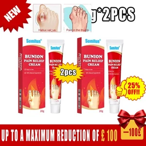 2X Foot Arching Bunion Pain Relief Ointment Toe Valgus Corrector Cream U K, - Picture 1 of 17
