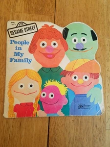 1979 Sesame Street People in My Family A Golden Shape Book PB Jeffrey Moss - Picture 1 of 10