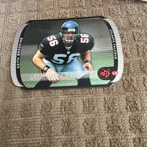 1998 Upper Deck UD3 Future Shock Die-Cut 58/1000 Keith Brooking #100 Rookie RC - Foto 1 di 3