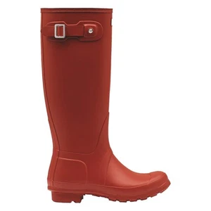 Hunter Original Tall Wellington Boots Military Red Waterproof, Textile lining - Imagen 1 de 31