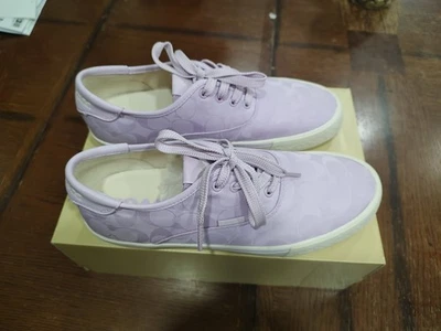 Zapatos Coach para mujer con suela urbana de cuero púrpura ¡HtF! Talla 8,5 B. Nunca usado, sin caja Foto 1 de 4