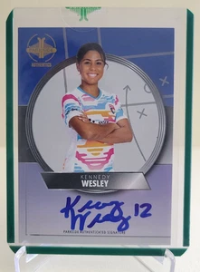 2024 PARKSIDE NWSL VOL 1 KENNEDY WESLEY RC AUTO SIGNATURE SERIES BLUE SER# 6/10 - Picture 1 of 2