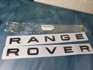 Carbon Fiber Letters For Range Rover Hood or Trunk Tailgate Emblem Nameplate - Picture 1 of 5
