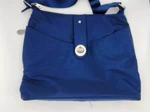 Baggallini Blue Helsinki Travel Crossbody Bag Hobo Purse - Imagen 1 de 7