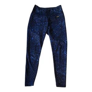Cleo Harper Full Length Leggings Sz XS 6-8 Activewear Pant Gym Yoga Blue Print - Picture 1 of 8