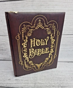 Vintage 1973 Holy Bible King James Version Family Record Red Letter Edition Fireside - Bild 1 von 7