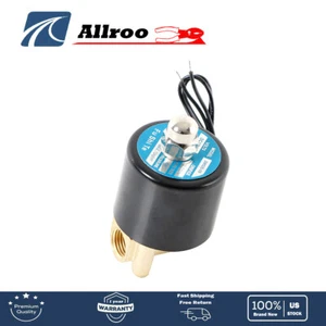 12v Solenoid Valve Air Water N/C Gas Oil Normally Closed 1/4 DC DN8 - Picture 1 of 10