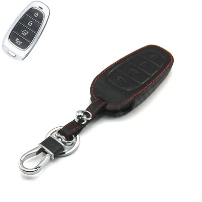 Leather Case Cover For Hyundai Nexo 2019-2022 Remote Smart Key 4B 4 Buttons - Image 1 of 4