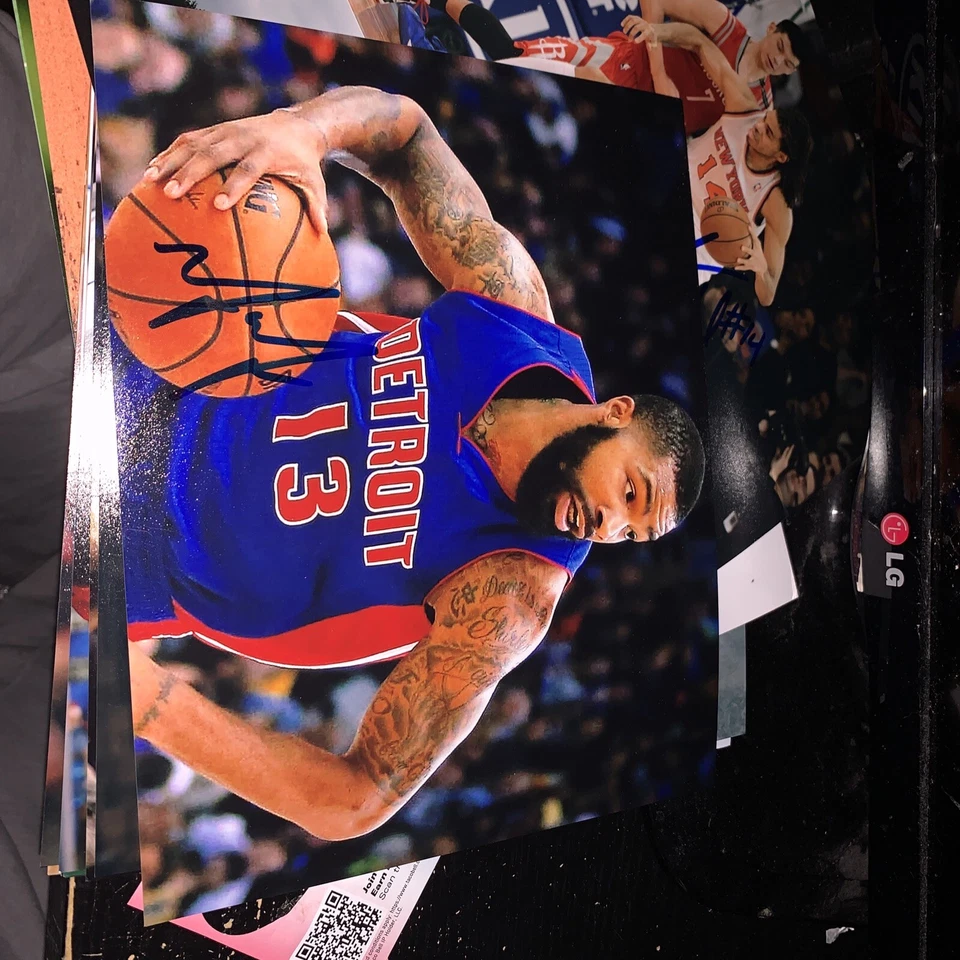 Foto firmada por Marcus Morris 8x10 automática Jayhawks Pistons Knicks autógrafo Lakers Foto 1 de 1