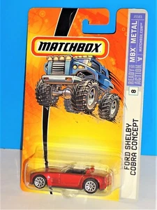 Matchbox 05 06 MBX Metal #8 Ford Shelby Cobra Concept Mtflk Red - Picture 1 of 2