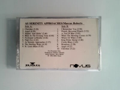 Marcus Roberts As Serenity Approaches  (Cassette) Advance Promo New - Image 1 of 2