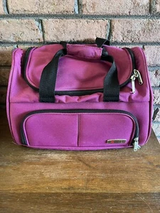 Delsey Air Beta Carry On Luggage Overnight Tote Bag Purple Pink Lightweight - Picture 1 of 8
