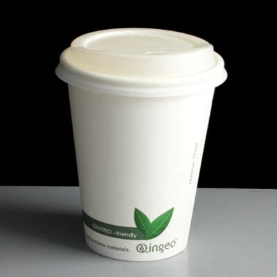 GREENFEEL Einweg Recycling Pappbecher Biologisch abbaubar Kaffeetassen Kompostierbare Tassen