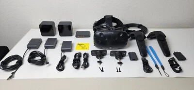 HTC Vive VR Headset + 🔥 Deluxe Headstrap Full Kit Complete Set System A+ Clean - Image 1 of 4