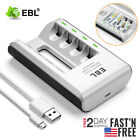 Ebl Usb 4-Slot Smart Battery Charger For Aa & Aaa Nickel-Metal Hydride Batteries