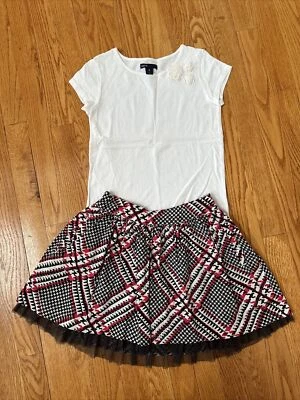 GapKids Girls Short Sleeves Shirt/Top And Skirt Outfit, Size M (8) - Image 1 of 4